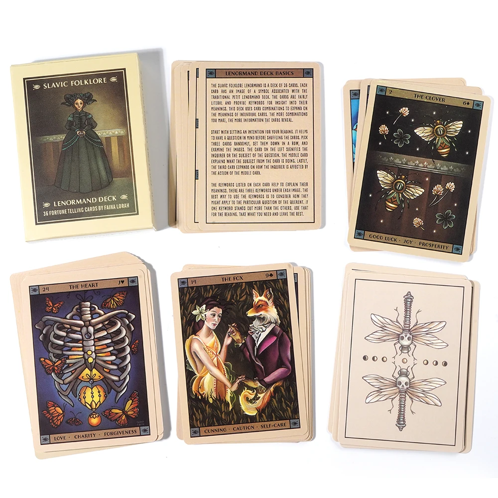 Slavic Folklore Lenormand Fairy Tale Oracle Cards Lenormand Deck