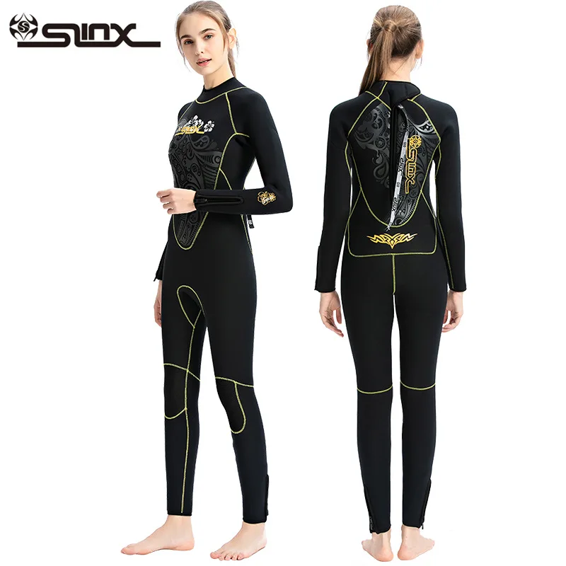 

5mm Women's Wetsuit Thicken Long Sleeve Diving Clothing Sub Fishing Neoprene Surf Snorkeling Swimwear Sailing Suit Beach Equipme