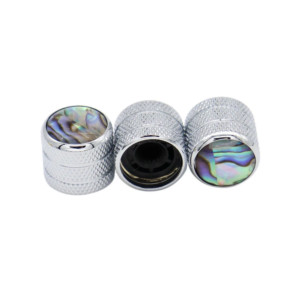 2pcs/4pcs Metal Shell with Inlaid Shell Guitar Dome Knobs or Bass Knob for TL Guitar