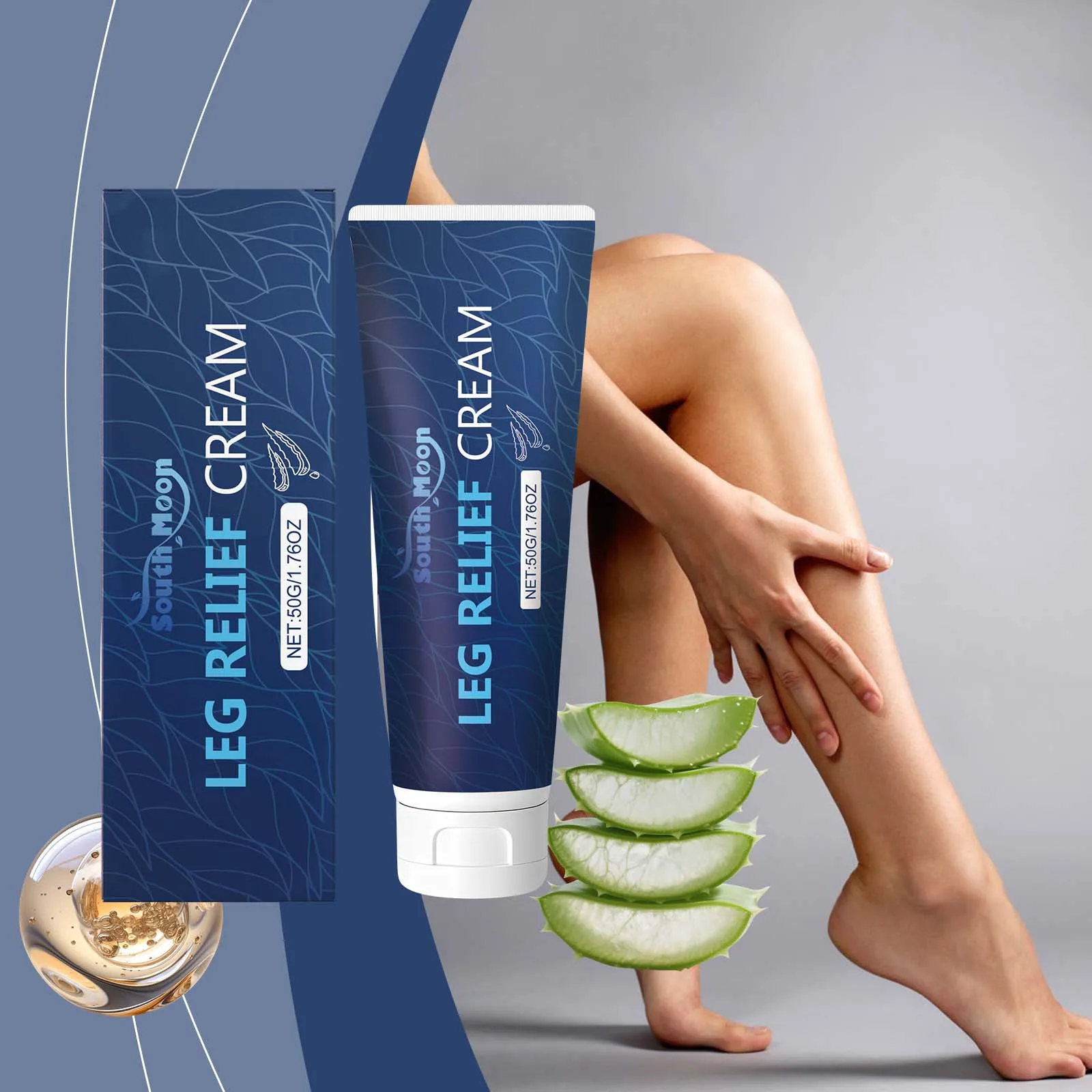 South Moon Leg Care Cream Daily Calf Muscle Care Massage Cream Suitable for Office Workers with Sedentary Jobs