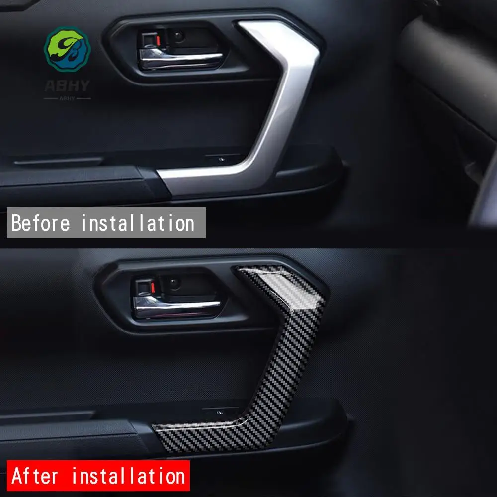 

ABHY-Car Door Inner Handle Panel Door Handle Panel Cover Car Door Inner Handle Panel Frame For Toyota Rise RAIZE 2021
