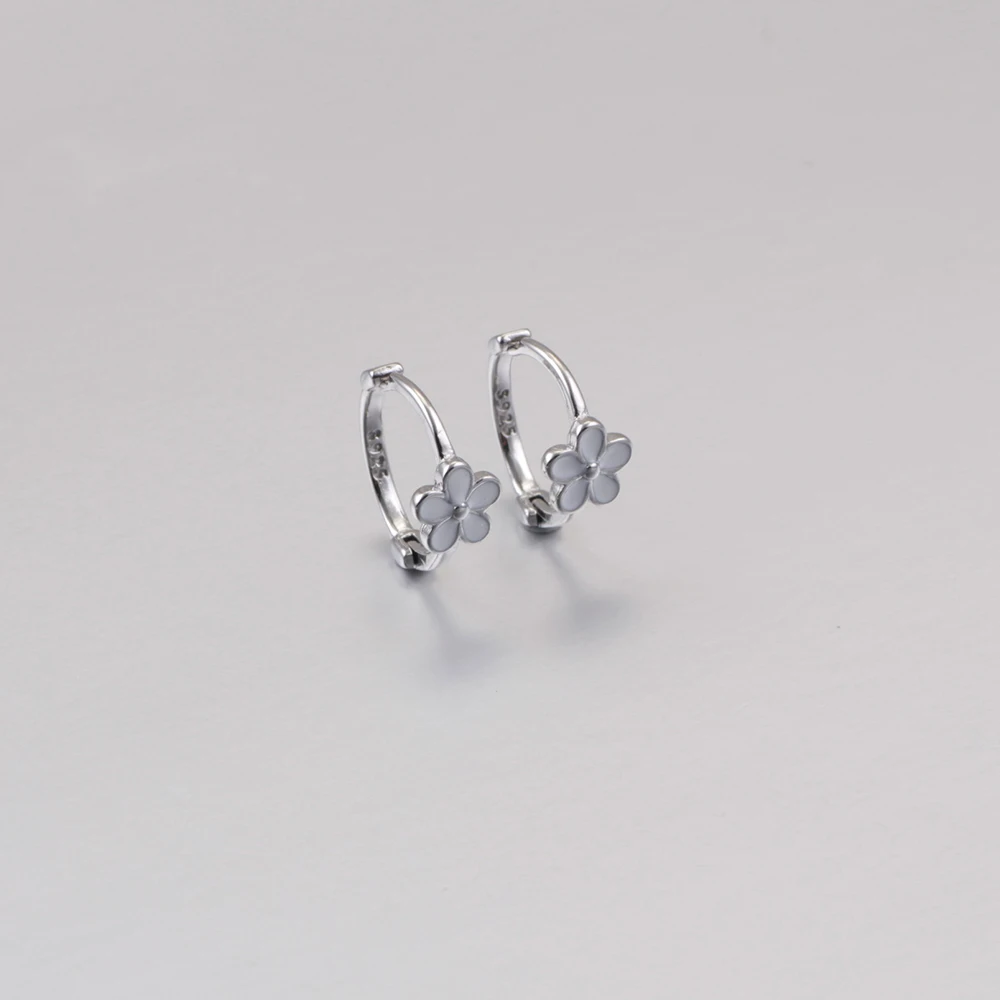 

New Hot 925 Sterling Silver Flower Exquisite Sparkling Earrings Fit For Original High-End Charm Women's Jewelry Gifts