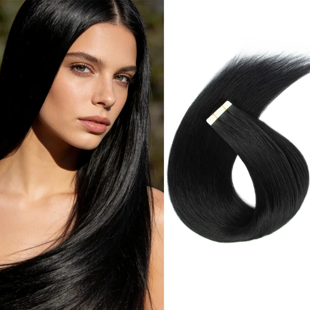 

Синтетические накладные волосы на лентах, прямые, для женщин, салонное качество, 50 г/20 шт.