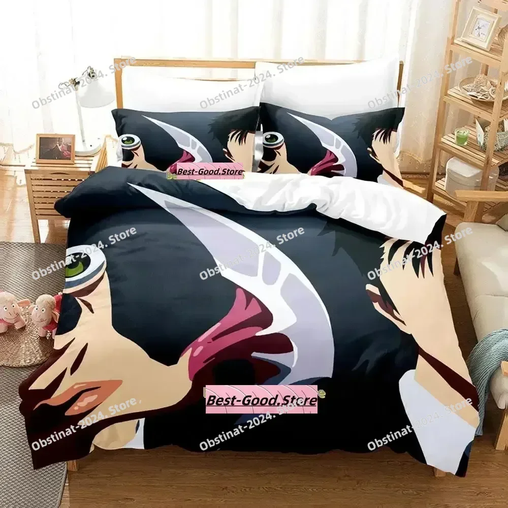 

2024 Parasyte Bedding Set Single Twin Printed Bed Set With Pillowcase Bed Duvet Cover Soft Single Double Queen Super King Size