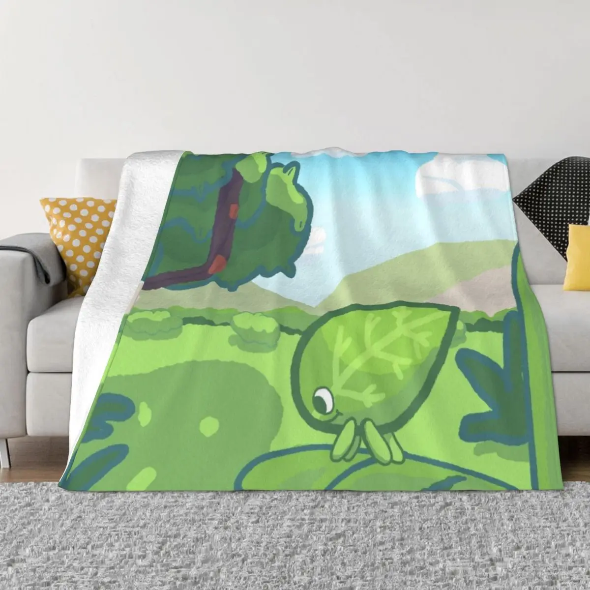 

Walking Leaf! Ding Jing! Throw Blanket Summer Sofa Quilt Blankets