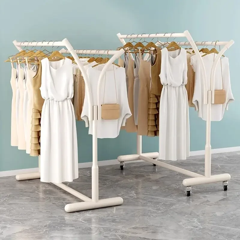 OutdoorClothing Store Display Rack, Mid-island Rack, Floor-to-ceiling Men's And Women's Clothing, Children's Clothing, Parallel