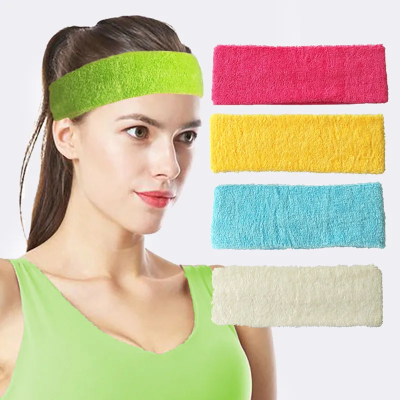 Adult Elastic Hairband Going Out Sports Sweat-Absorbing Headband 21 Kinds Of Solid Color Simple Fashion Headwear