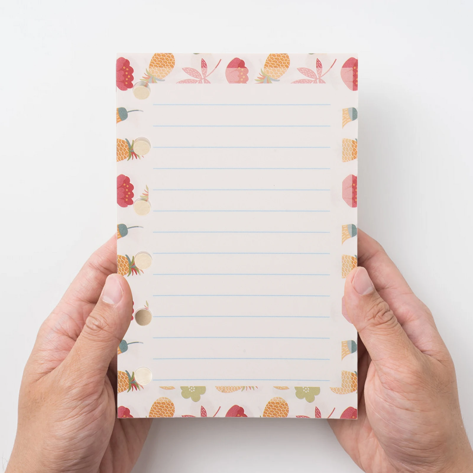 

3 pcs Loose-Leaf Paper Six-Hole Colorful Notebooks Simple Design Large Quantity Smooth Surface Environment Protection