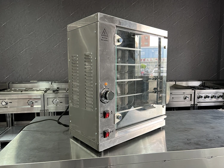 شواية دوارة للدجاج للمطاعم التجارية، شواية شواء كهربائية، ماكينة شواء ذات سعة كبيرة #5