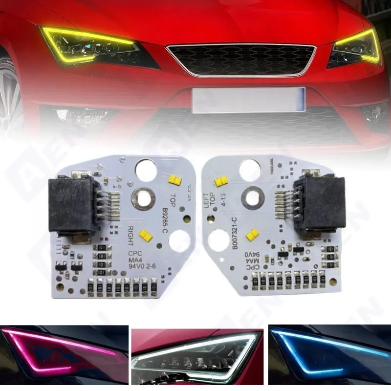 

Новые светодиодные платы для дневных ходовых огней 5F0941475 для Seat Leon MK3 2013-2016, Cupra 5F0941476