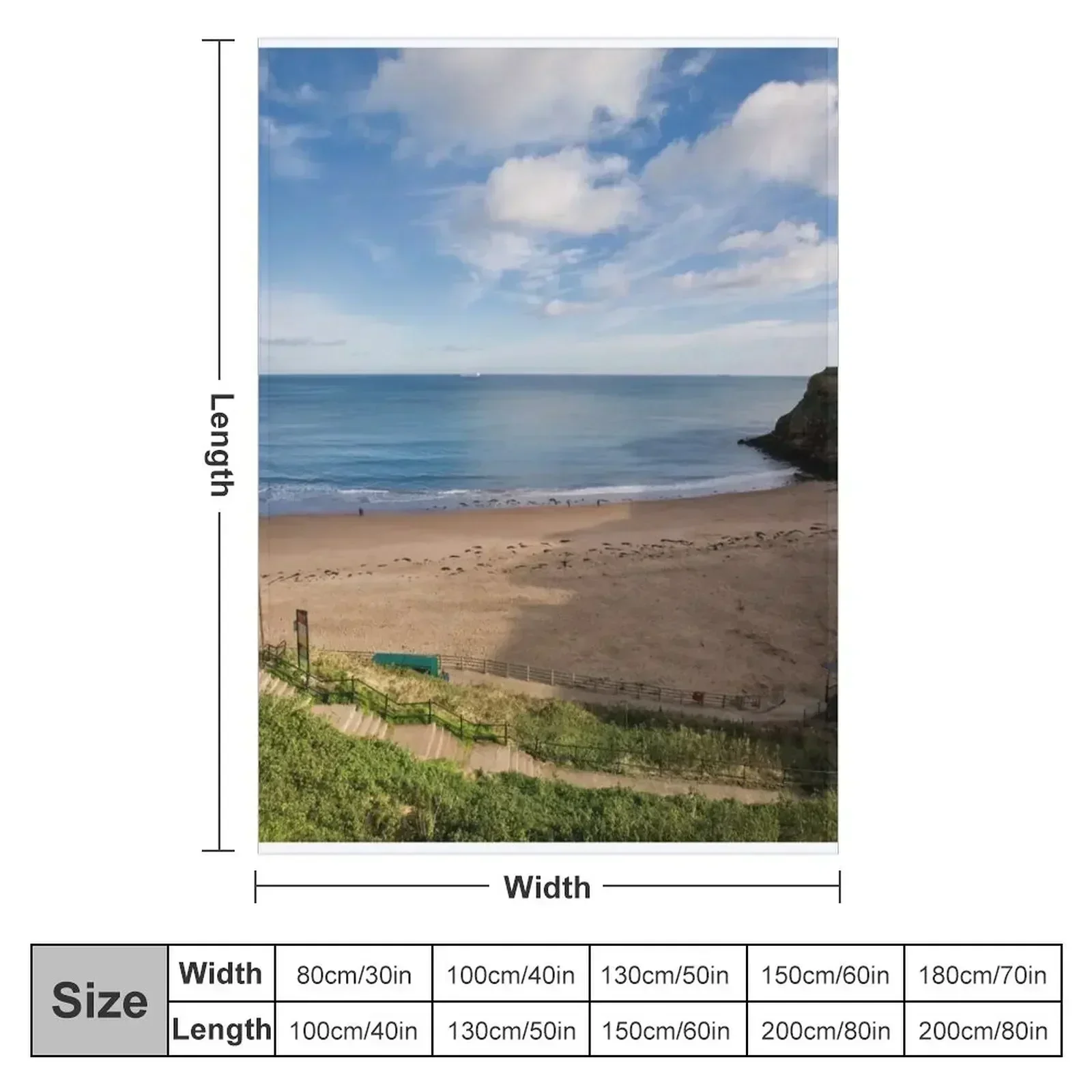 King Edwards Bay, Tynemouth Throw Blanket Furry Custom cosplay anime Sofa Quilt Blankets
