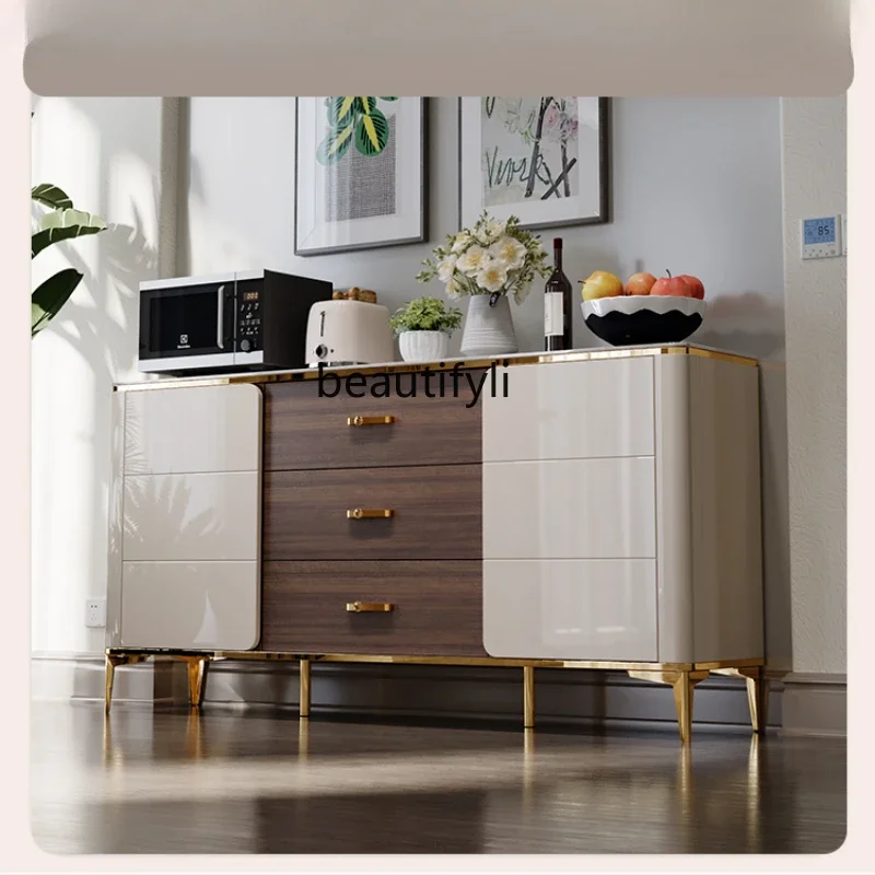 

Light Luxury Sideboard Cabinet Modern Minimalist Kitchen Restaurant Storage Cabinet Cupboard Storage Tea Cabinet