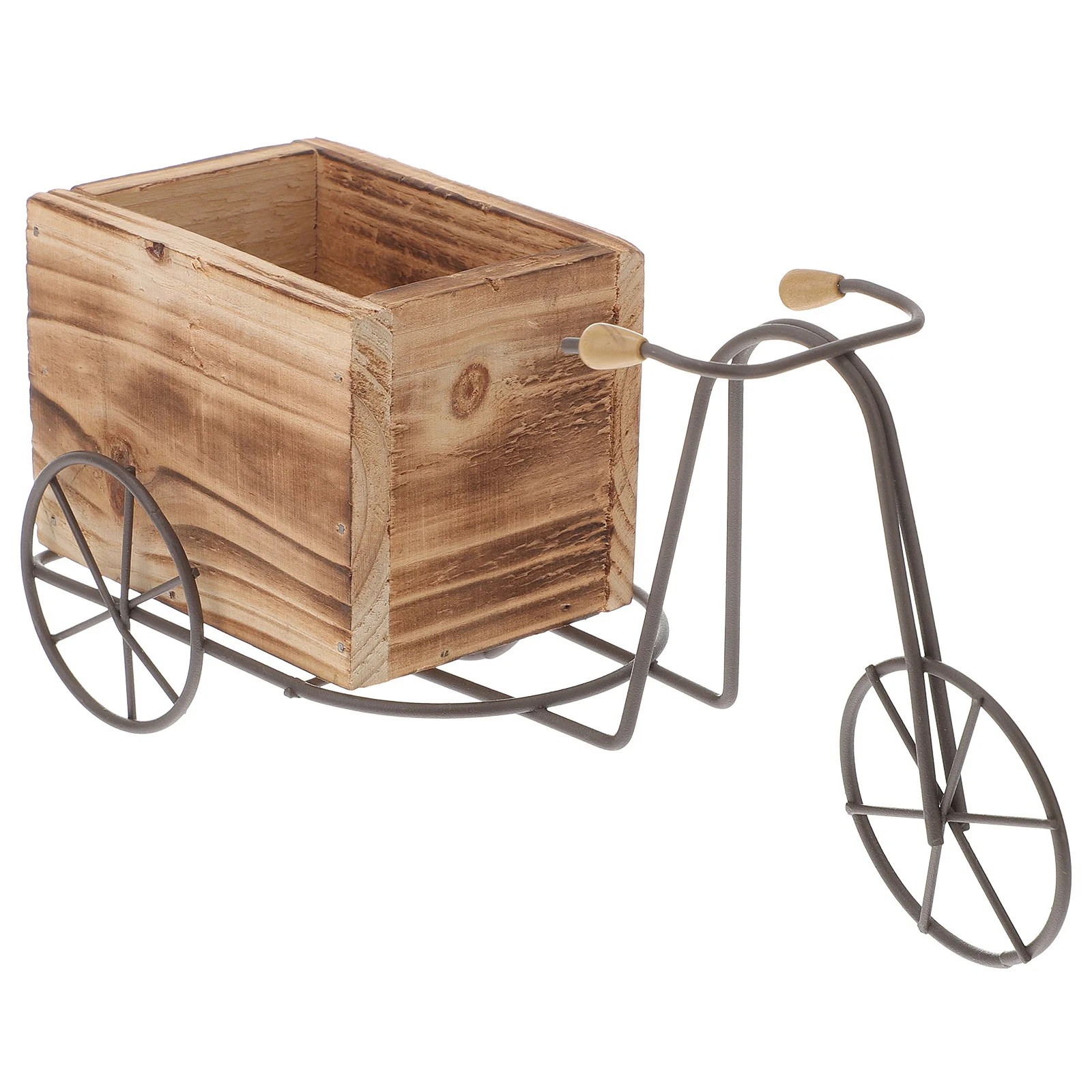 

Wooden Craft Flower Box Rustic Wood Flowerpot For Home Office Decor Garden Planter Box Wood Floral Centerpiece Decoration