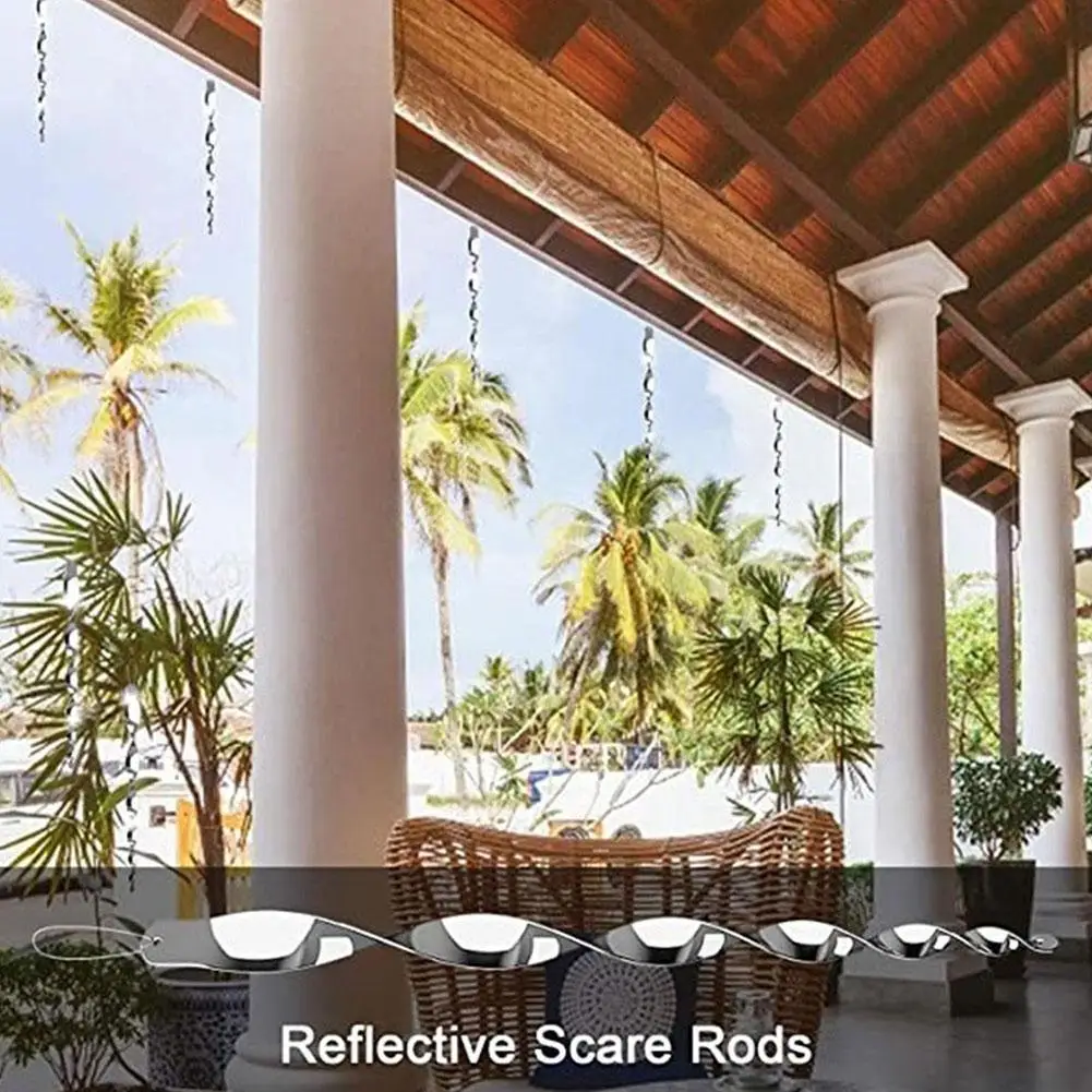 Bird Proof Wind Turning Tool, Bird Proof, Bird Proof, Reflective Rod, Jardim Piscando Dispositivo, K2I7