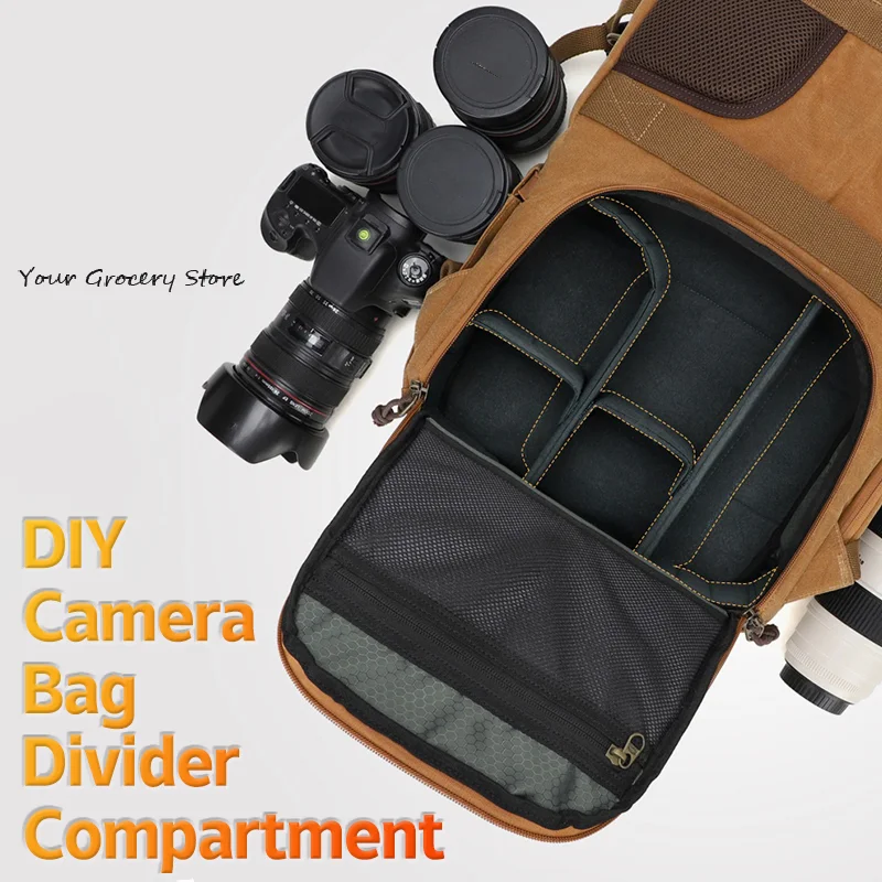 DIY Backpack Camera Dividers Separators Portable Camera Bag Replacement Compartments Backpack Knapsack Cameras Lenses Partition