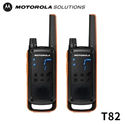 Motorola walkie-talkie T82 public IPX2 professional business hotel store office USB charging console two-pack