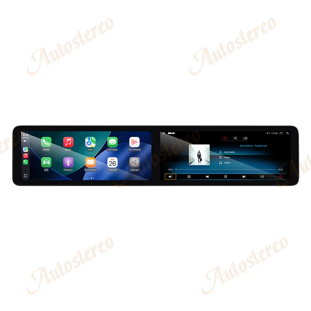 

Двойной 12,3-дюймовый экран Carplay Android 14, автомобильная GPS-навигация для Mercedes Benz C 2013-2014, головное устройство, мультимедийный плеер, автомобильное радио