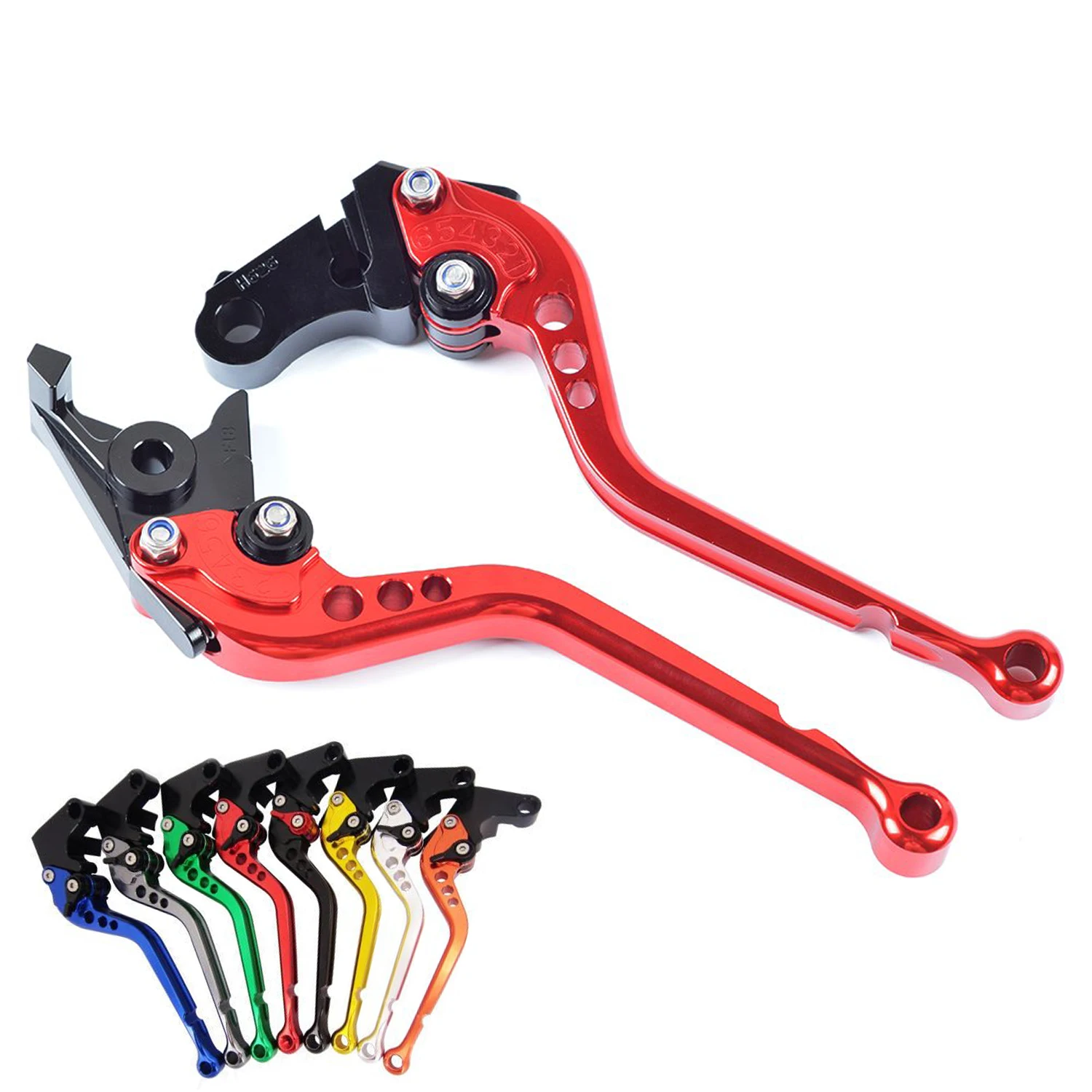 

CNC Short Long Motorcycle Adjustable Clutch and Brake Levers Set for Suzuki GSR600 GXR750 GSX-S750 SV650 SFV650