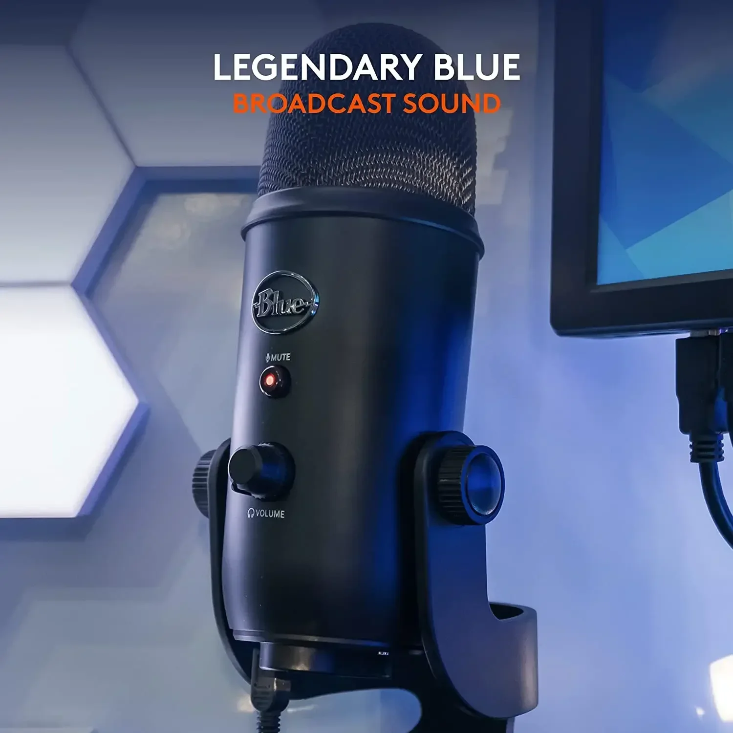 2025Blue Yeti USB Microphone Professional Condenser Microphones Recording K Song Live Voice Anchor Gaming for PC