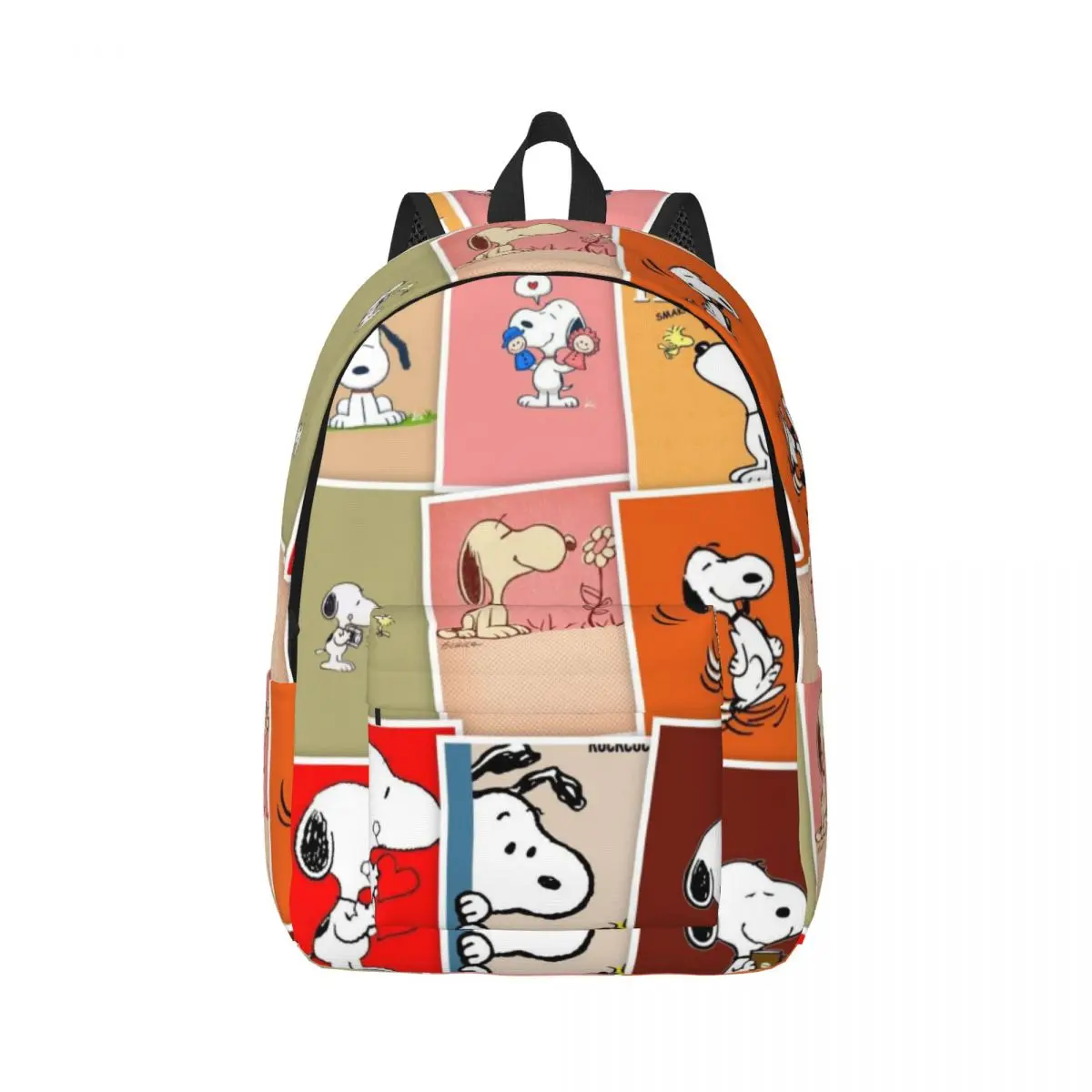 

Casual Canvas Backpack Snoopy Multi-Compartment Lightweight Bag for School, Hiking, and Everyday Essentials