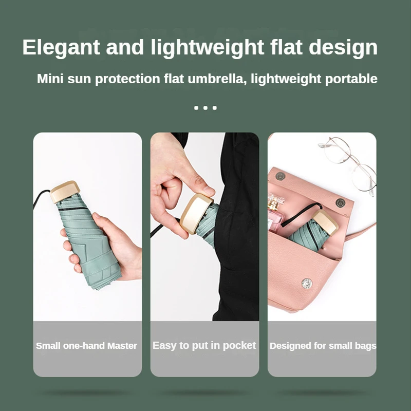 Mini Pocket Rain Umbrella Sun Shade Umbrella Women Rain Umbrella UV Sun Umbrella Capsule Umbrella business umbrella it