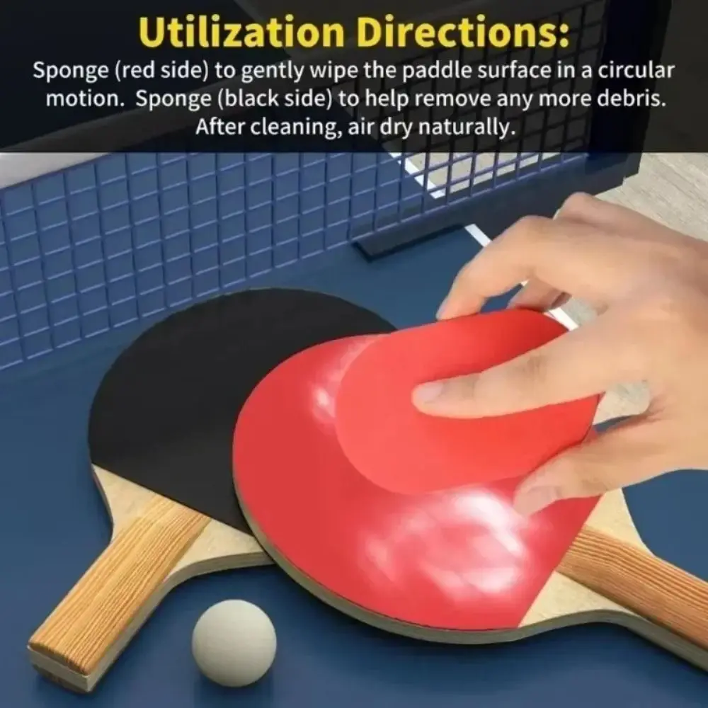 

5pcs Highly Absorbent Table Tennis Racket Cleaner Anti-Dust Professional Cleaning Sponge Soft Durable Ping Pong Bat Cleaner