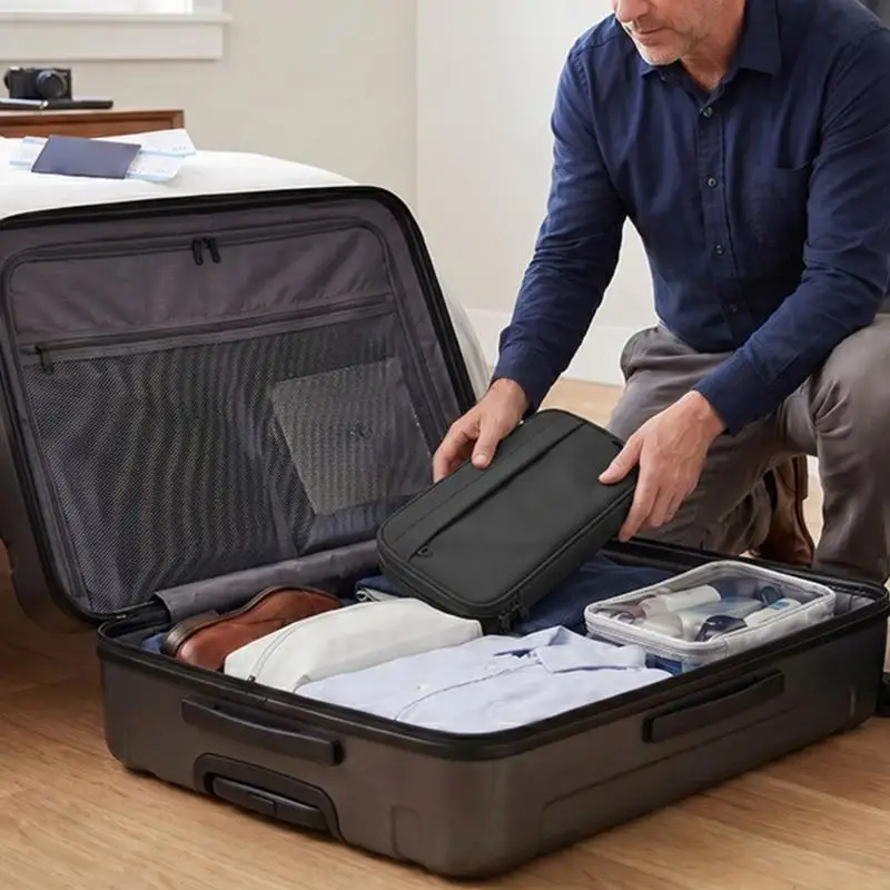 Keyboard Carrying Case With Textile Finish for Desk and Work Bag Use