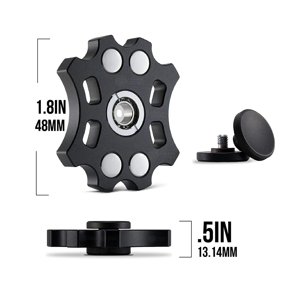 Czarny kształt pająka Fidget Spinner Metalowe zabawki Fidget Aluminiowy ręczny spinner Biuro Zabawki antystresowe dla dorosłych Kreatywne prezenty