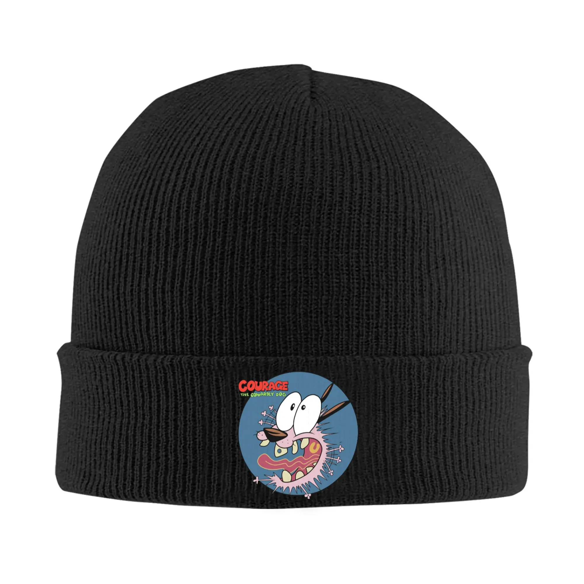 

COURAGEOUS Cowardlys Dog Knit Hat Beanie Winter Hats Warm Acrylic Street Cap Men Women Gift,