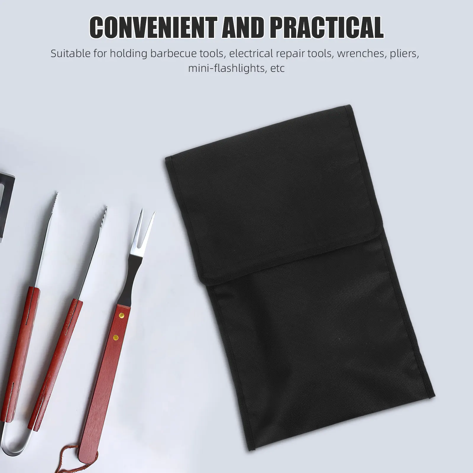 4Pcs Bbq Tool Storage Bag Heavy Duty Oxford Cloth Barbecue Tool Holder with Lanyard for Grilling Accessories Wrenches Pliers