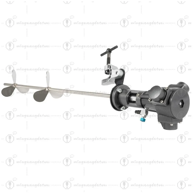 Stainless Steel Pneumatic Putty Powder Mixer, 50Gal Capacity, 50-2000RPM, Quiet & Efficient, Suitable for Paint/Coating/Food