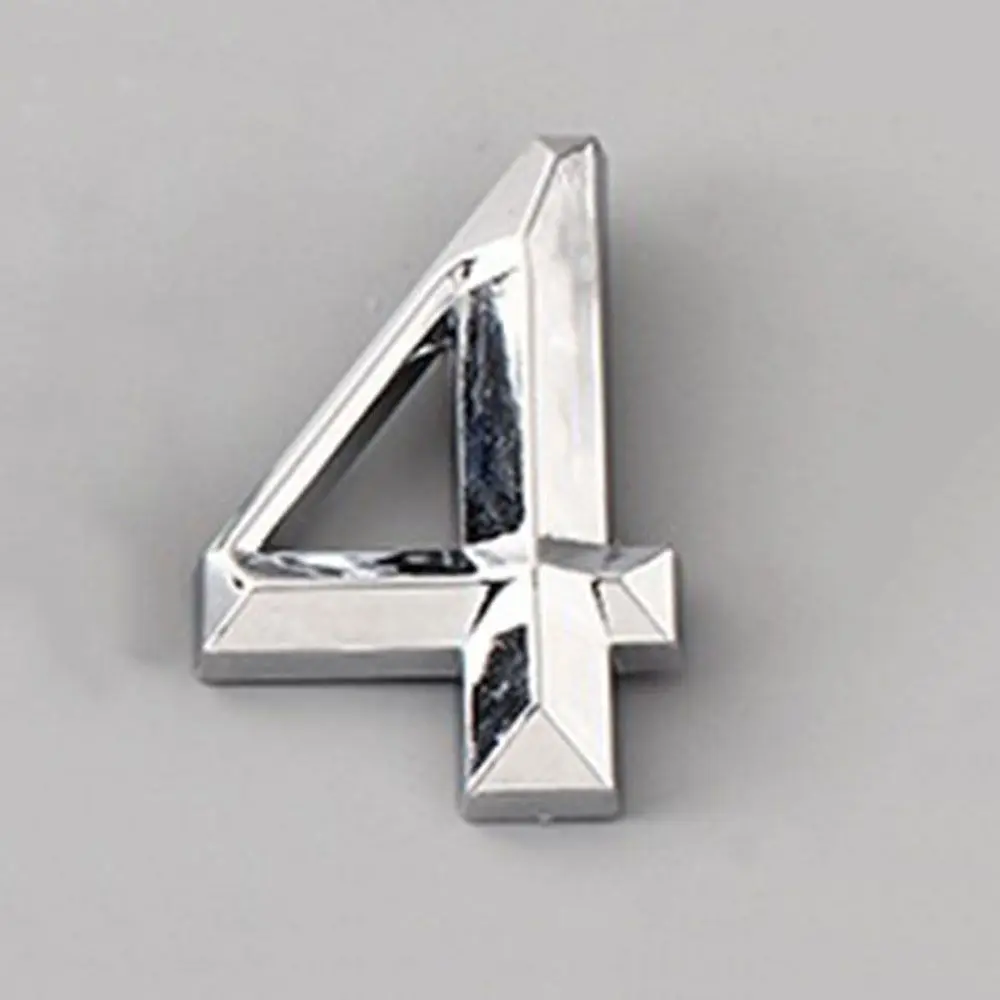 

Simplicity 5cm ABS Plastic Label Self Adhesive Door Plate Sign Digits House Number Stickers 3D