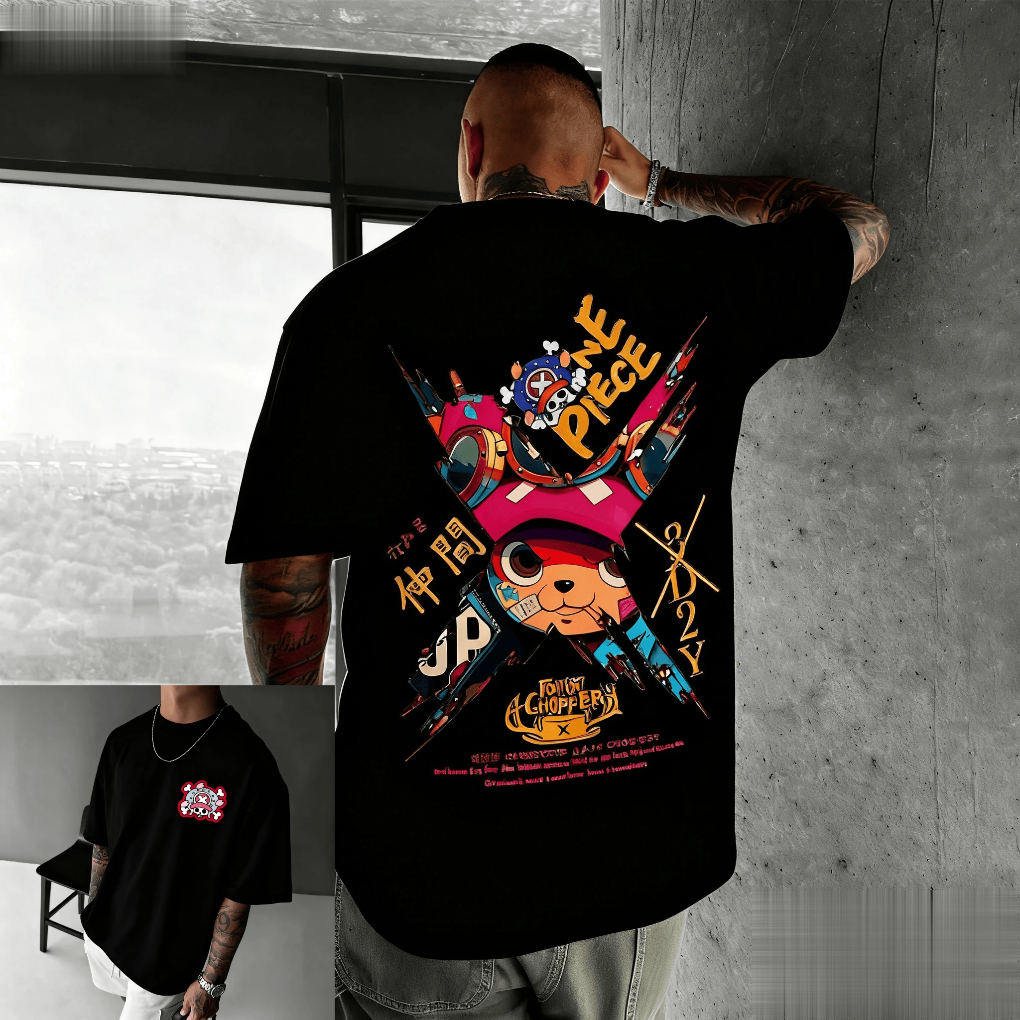 2026 New One Piece Chopper Anime T Shirt Men Women Cotton Short Sleeve Tee Summer Cartoon Graphic Streetwear Casual Top Y2k