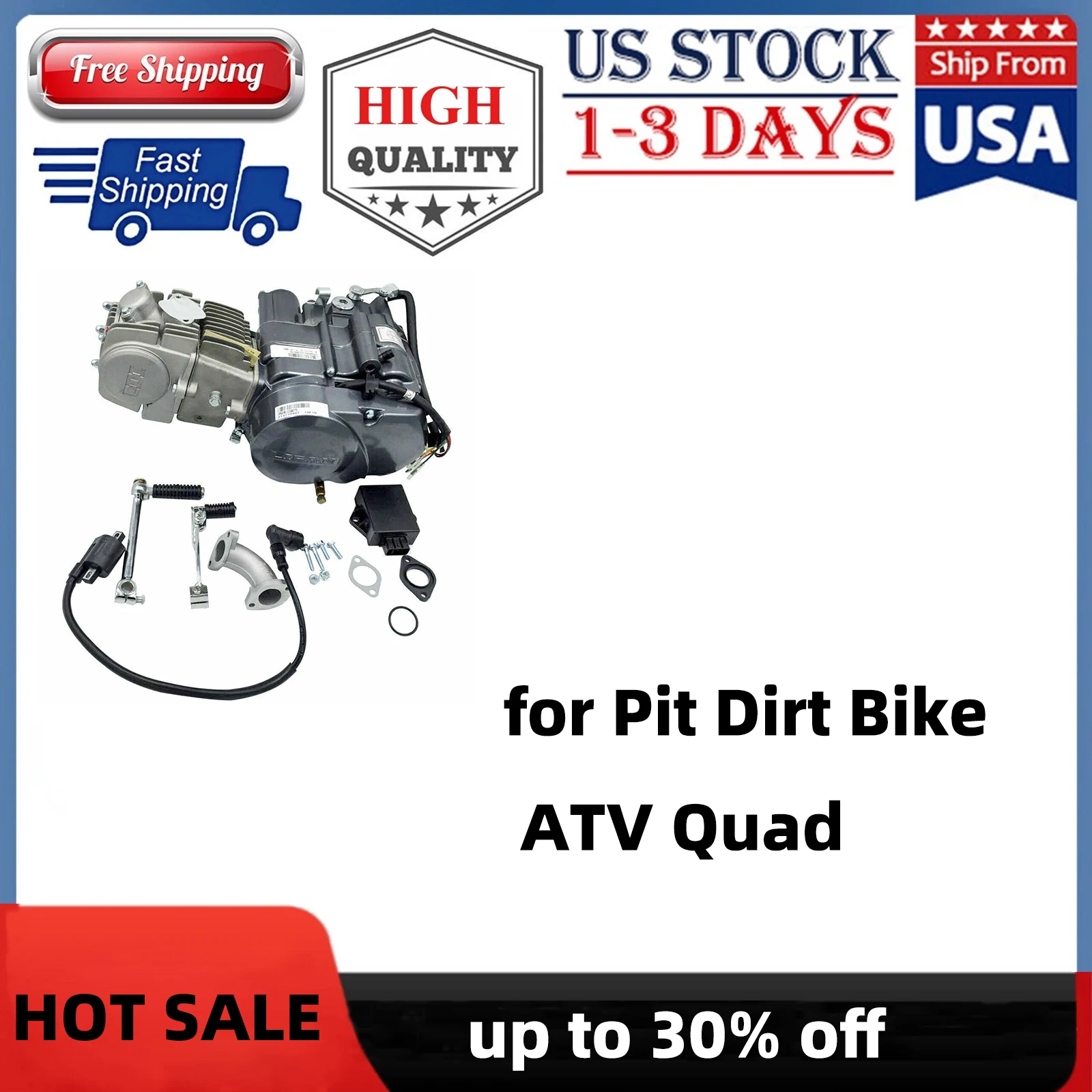 

Для LIFAN 150cc 4-тактный гоночный двигатель с кик-запуском для CRF50/CRF70/XR50/XR70/Z50/Z50/Z50R/CT70 Pit Dirt Bike ATV Quad