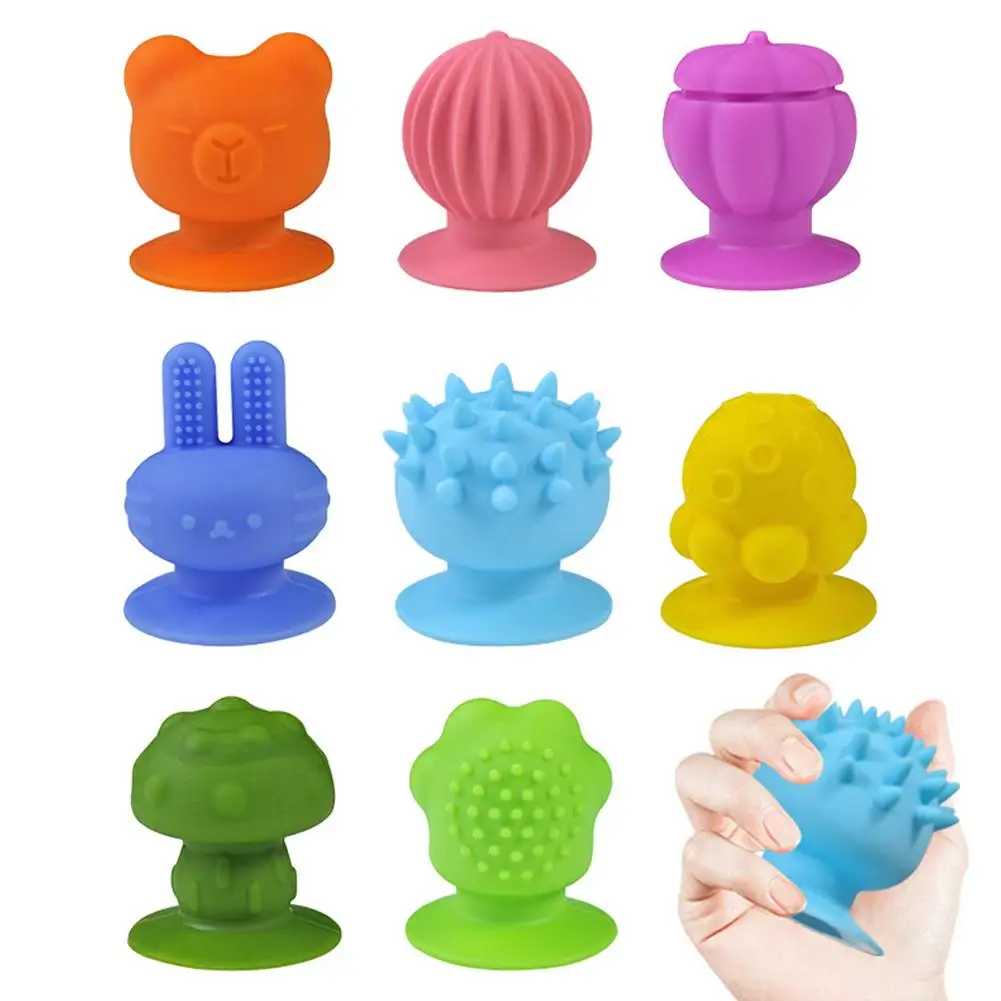 Ventosa de silicona Pop It Fidget juguete sensorial Popper para ansiedad alivio del estrés TDAH herramienta de autismo para niños y adultos