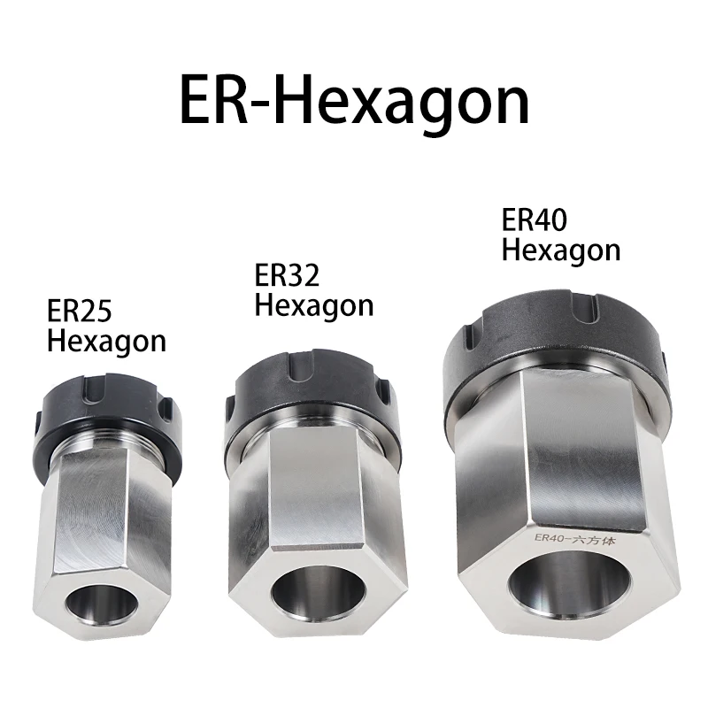 Imagem -05 - Quadrado e Hexágono Pinça Chuck Seat Mola de Aço Duro para Gravura Suporte da Máquina de Corte Torno Cnc de Alta Precisão Er25 Er32 Er40