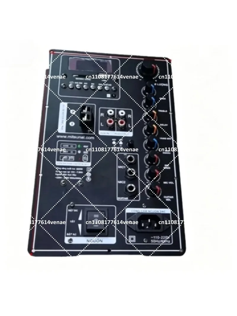 

150W High Power Bluetooth Trolley Speaker Amplifier Board, 12V/110V-220V Square Dance Audio Motherboard
