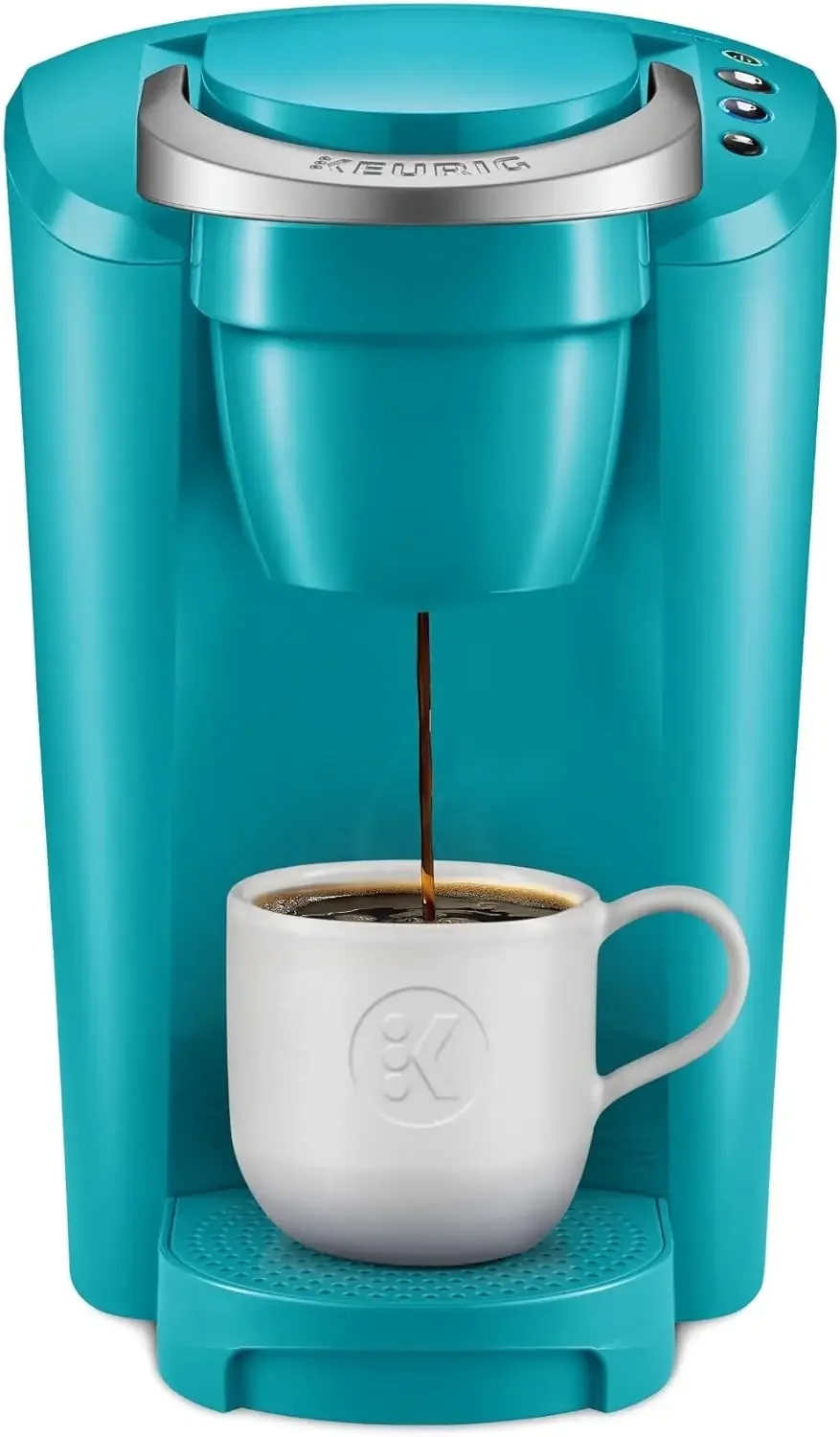 

Keurig K-Compact Coffee Maker, Single Serve K-Cup Pod Coffee Brewer, Turquoise