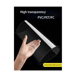 0,3-2mm Dicke PVC-Platte hoch transparente Kunststoff platte Hartfaser platte DIY-Material 200x200 200x300 210x297 x x mm