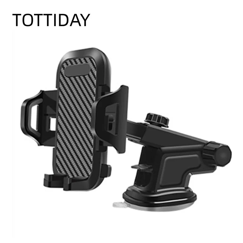 TOTTIDAY Car Phone Holder Mount Stand, Windshield GPS Support, iPhone 16 15, 14, 13, 12 Pro Max, 11, XR, Xiaomi, Samsung, Huawei