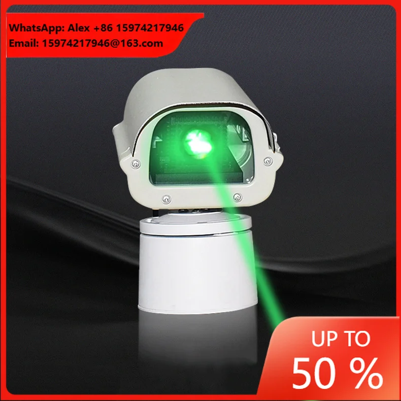 New 520nm 1W Green Laser Bird Repeller With IP65 Protection Beam Scanning 1 Year Warranty For Fish Ponds Warehouses Plantations