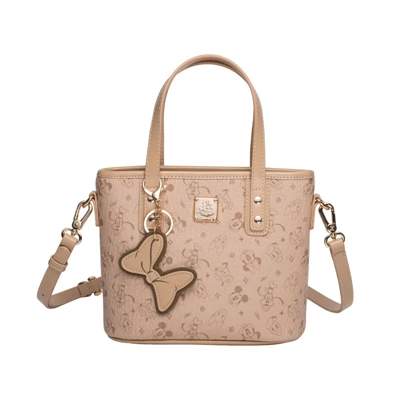 

Disney Bucket Handbag for Women Luxury Purse with Fun Cartoon Print Sweet Style Crossbody Bag Daily Use Fashion Accessory