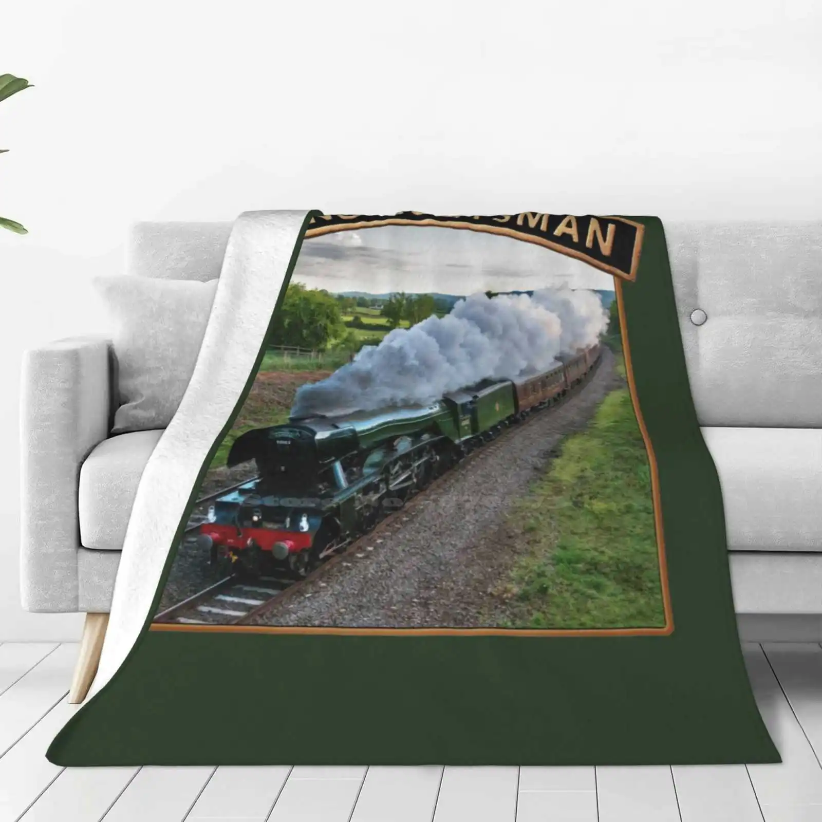 Flying Scotsman And Nameplate Soft Warm Light Thin Blanket Flying Scotsman Steam Train The Flying Scotsman Locomotive Steam