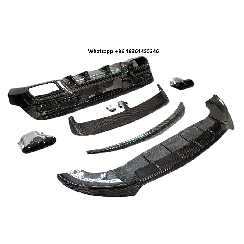 

For Gle Class Coupe Body Kit True Carbon Fiber Front Lip Rear Diffuser Rear Spoiler Roof Spoiler LD Style Body Kit