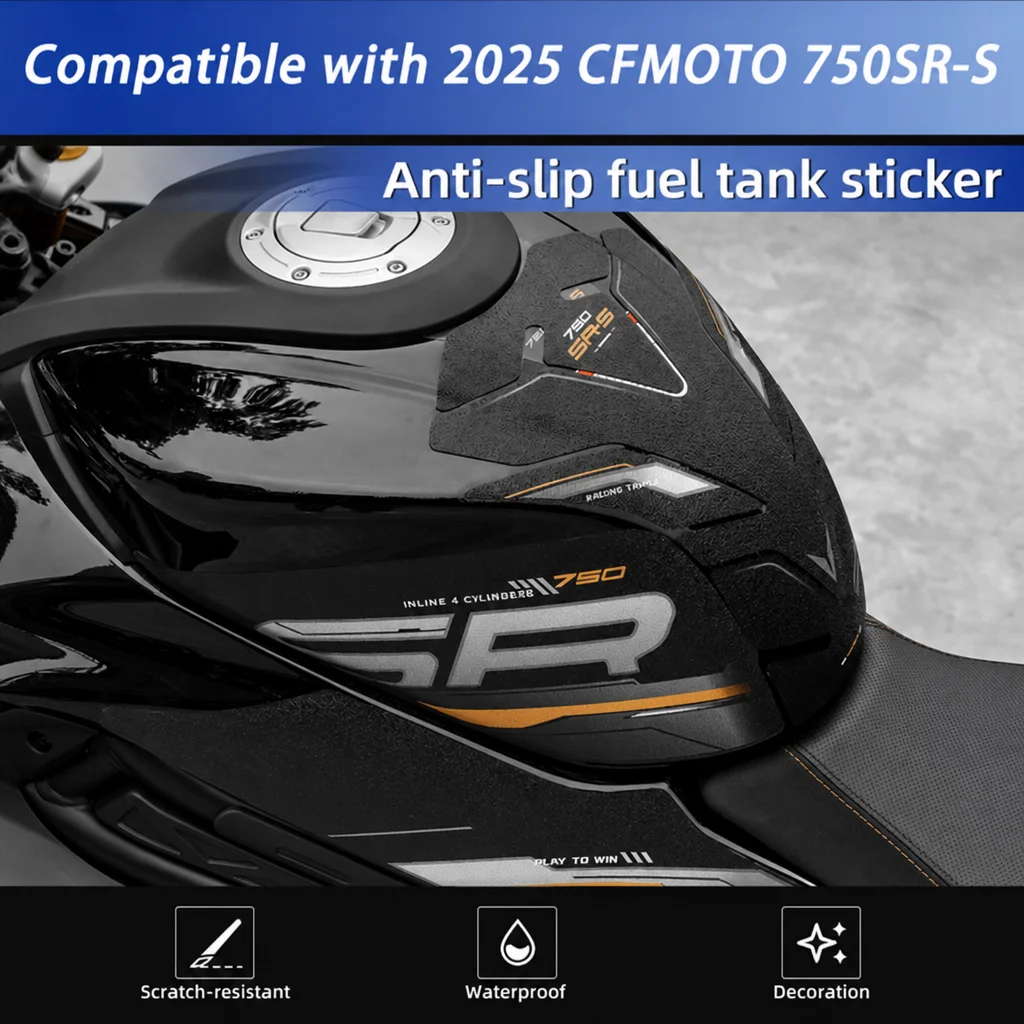 Compatible with 2025 CFMOTO 750SR-S Motorcycle Tank Pad Anti-Scratch Fuel Tank Sticker Protective Decal Modification Accessories