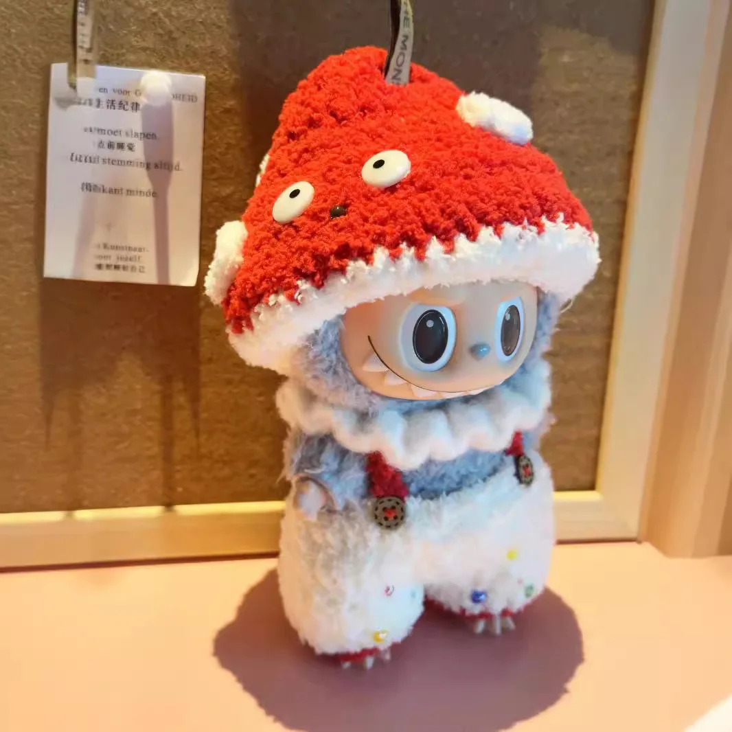Hot High Quality Clothes for labubu Figure Fashion 17cm Only Clothes Little Clothes Color Match Hoodie Ornament Gifts No doll