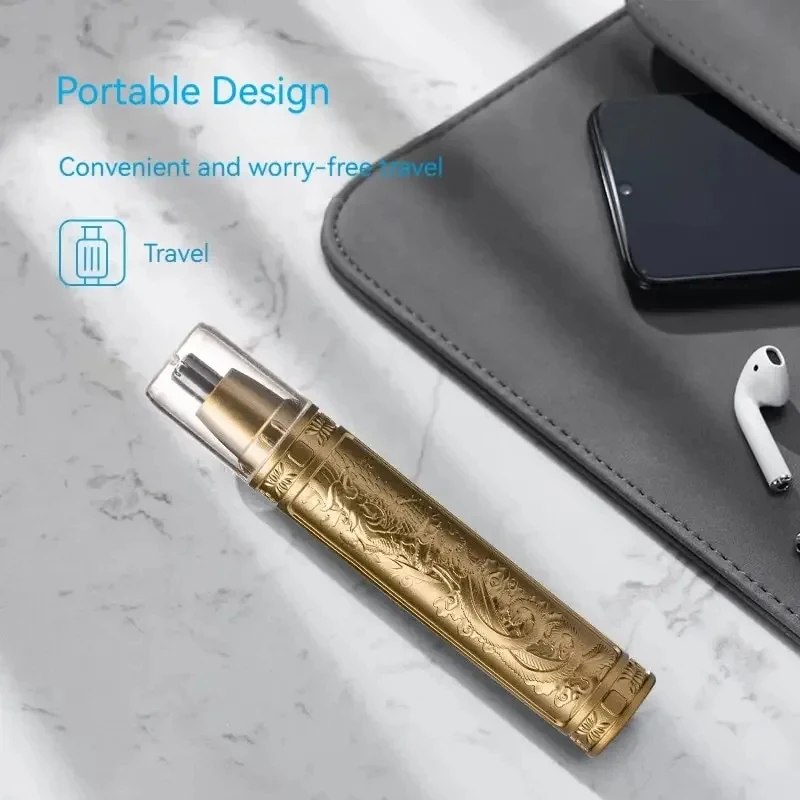 Xiaomi Nose Hair Trimmer Golden Dragon And Phoenix Clear Nostrils Small And Convenient Washing And Knife Head Unisex Convenience