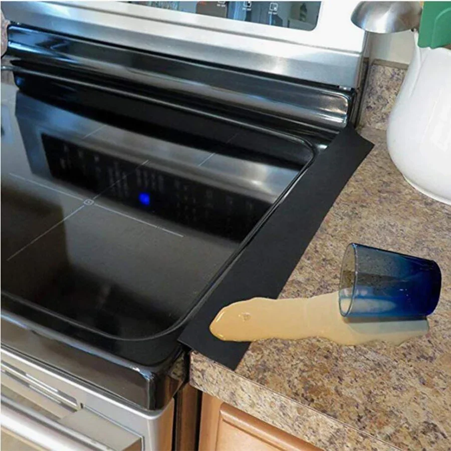 Kitchen Stove Gap Filler Cover, Premium Silicone Spill Guard, Stovetop, Oven, Washer, Dryer, Washing Machine, 21 and 25 