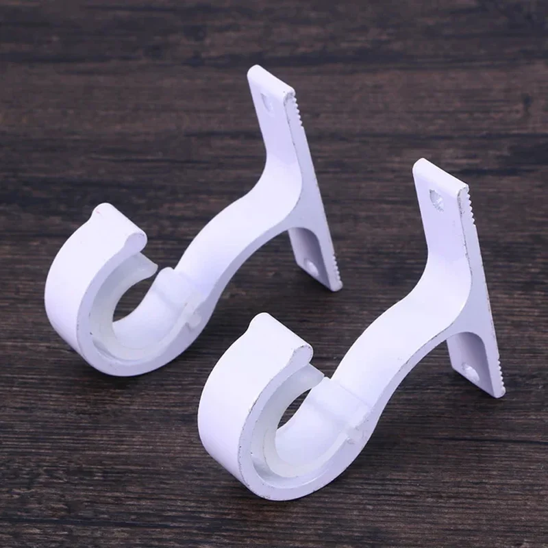 Curtain Rod Aluminum Alloy Thickened Single Bracket Top Mounting Bracket Roman Rod Top Assembly Hook Support Base