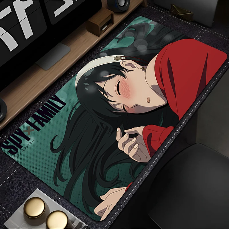 لوحة ماوس ممتدة للألعاب S-spy X لوحة ماوس عائلية مع حواف مخيطة حصيرة مكتبية قاعدة مضادة للانزلاق لوحة مفاتيح الكمبيوتر لأجهزة الكمبيوتر المحمول